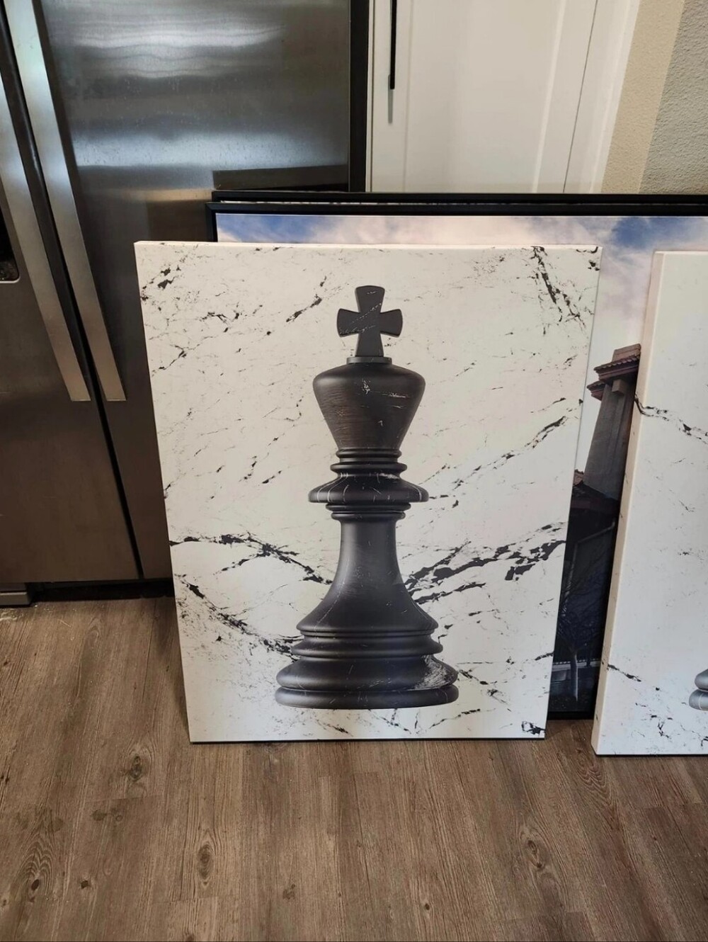 Sense Canvas Chess King and Queen Art 39" x 30"